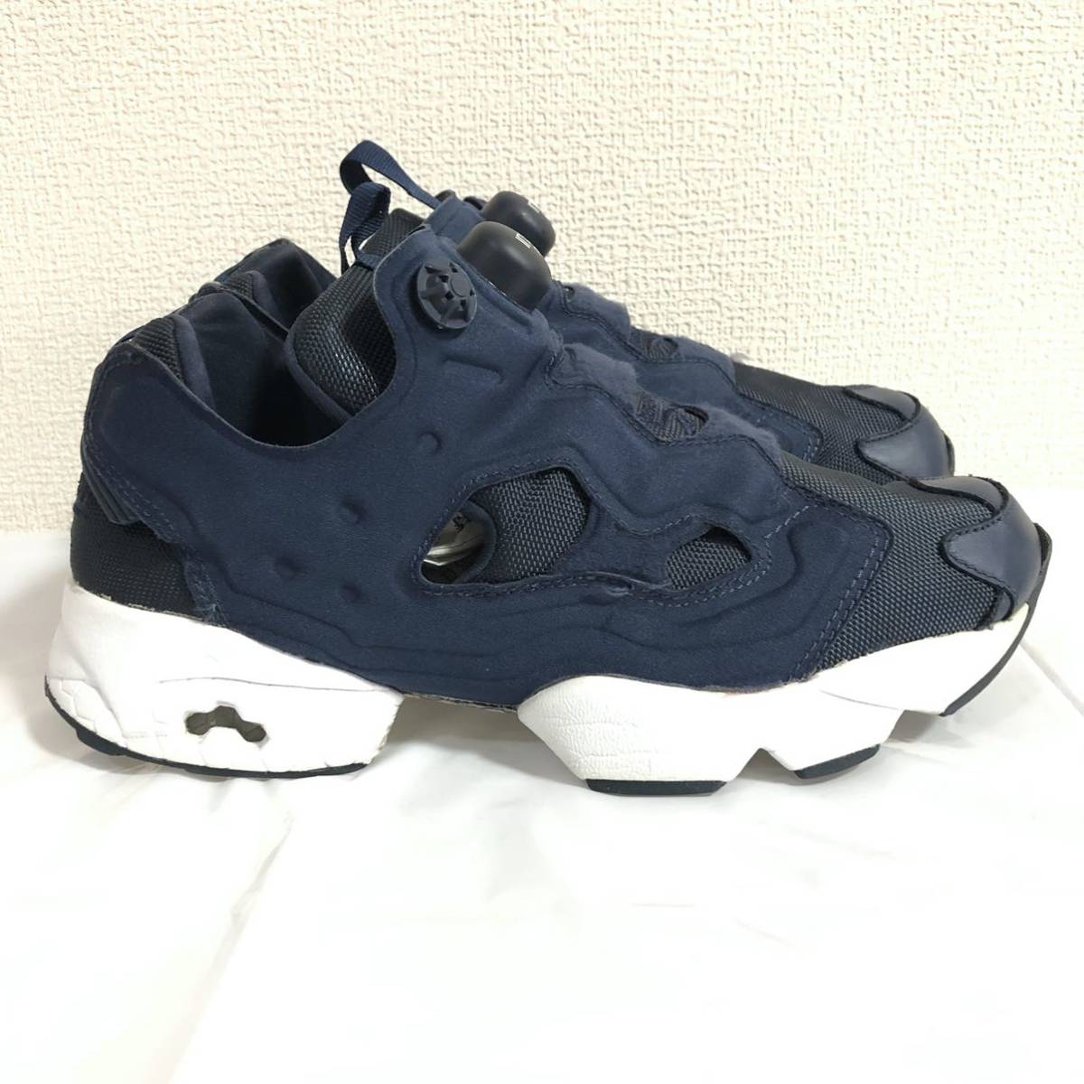 軽量◎ ★Reebok リーボック★ INSTA PUMP FURY OG インスタポンプフューリー スニーカー シューズ 靴 ストリート ネイビー 25.5cm/188_画像5