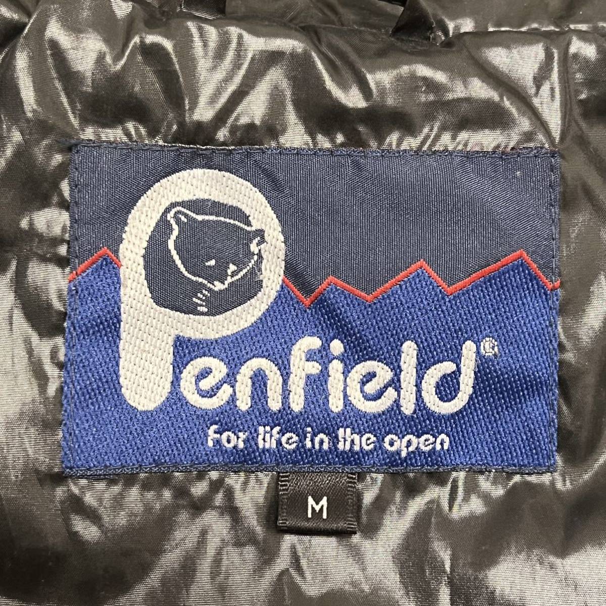 ★Penfield ペンフィールド★中綿 フード 付 ジャケット ブルゾン ジャンパー アウター ロゴ 防寒 アウトドア 軽量 黒 メンズ M/DD6957_画像8