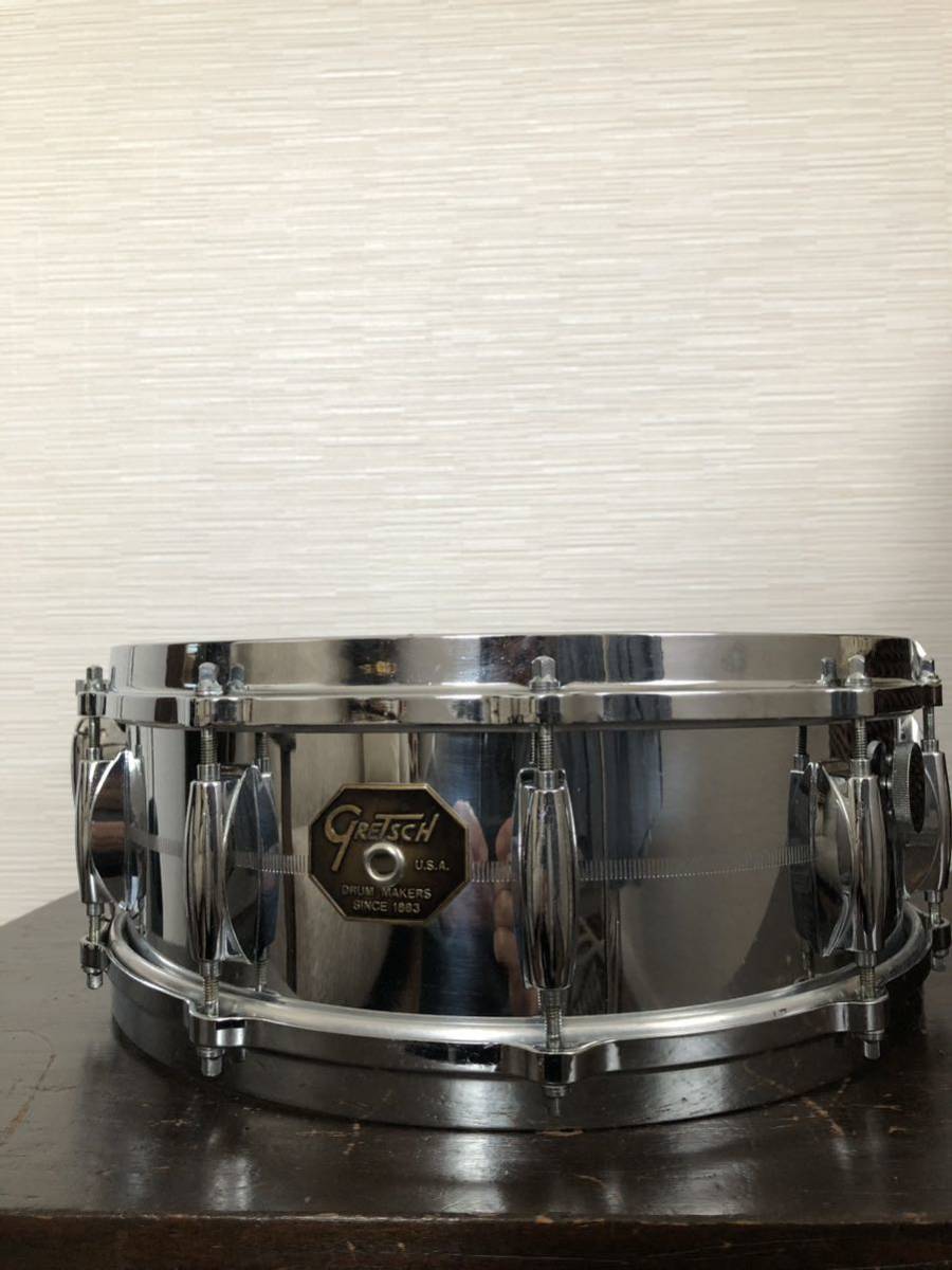 【激レア】gretsch COB G4165 スネアドラム　グレッチ　クロームオーバーブラス　14×5 ヴィンテージ　70-80'_画像10