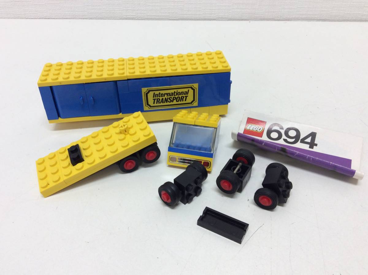 ■0964　LEGO レゴ C694 コンテナ トラック 当時物 昭和 レトロ おもちゃ パーツ未確認 ※写真をご確認下さい_画像6