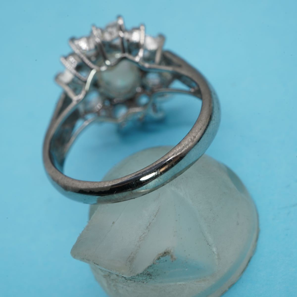 【527】18号 シルバー925 オパール リング ジュエリーデザイン 天然石 silver925 指輪 TIA_画像5