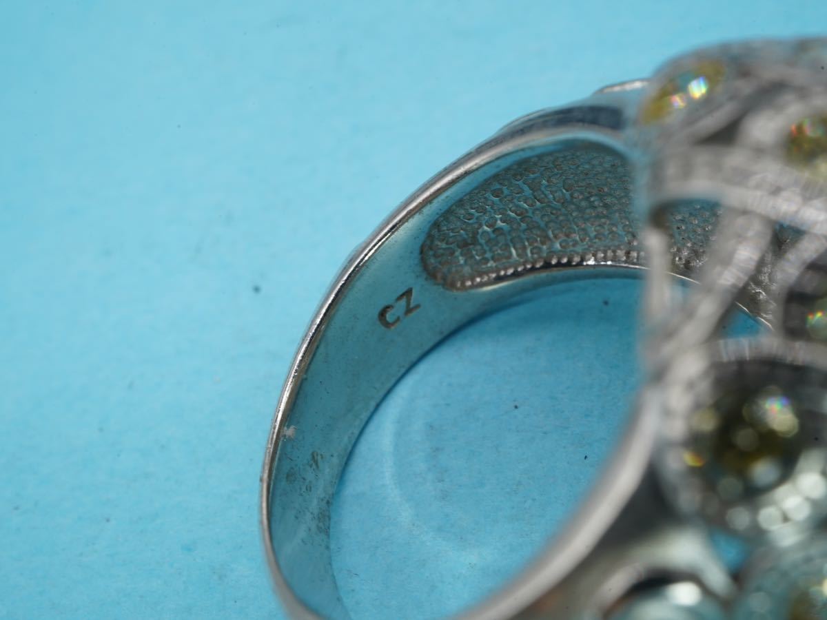 【50】17号 キュービックジルコニア CZ SILVER シルバー 925 リング 指輪 アクセサリー TIA_画像7