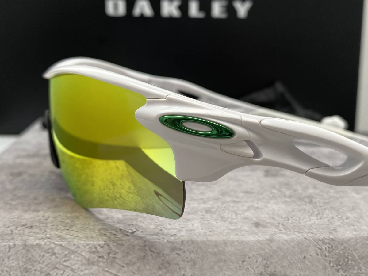 偏光★OAKLEYオークリー RADARLOCK PATHレーダーロックパス 白ホワイト/FIRE POLARIZED 釣りランニング USA製サングラス ケース付_画像7