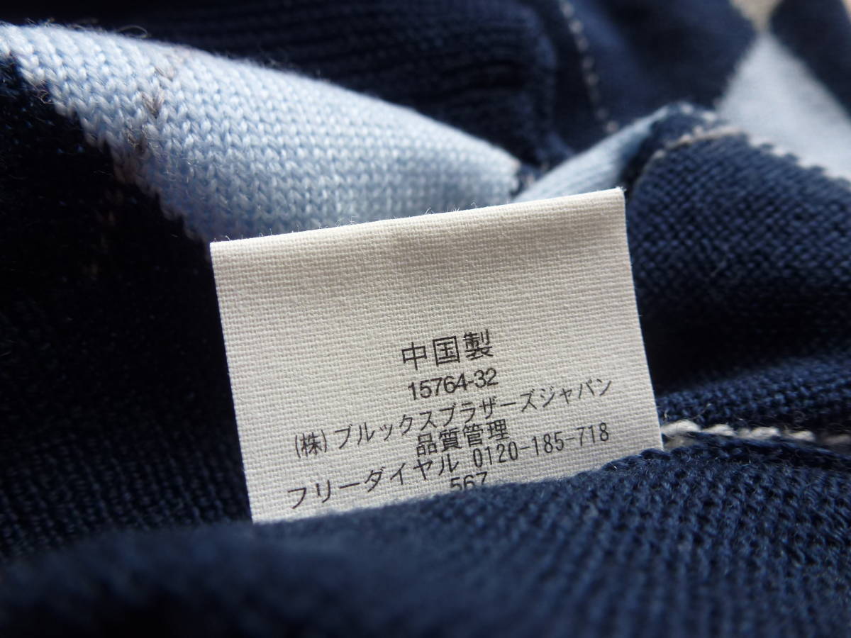 新品 BROOKS BROTHERS ブルックスブラザーズ タートルネックセーター アーガイル柄 EXTRA FINE ITALIAN MERINO WOOL 即決あり！_画像7