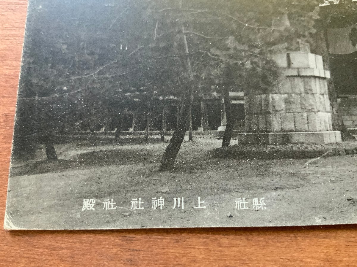 FF-7751 ■送料込■ 北海道 県社 上川神社 社殿 神社 寺 宗教 寺院 建築物 建物 庭 風景 景色 絵葉書 郵便 古葉書 写真 古写真/くNAら_画像2