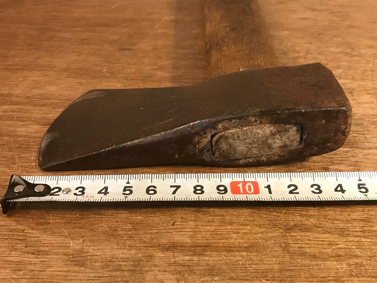 SS-1870 # включая доставку # топор топорик . Tama ... дрова десятая часть ветка порез обе лезвие режущий инструмент плотничный инструмент инструмент старый инструмент старый .. уличный лезвие ширина :7cm 1128g /.MA.
