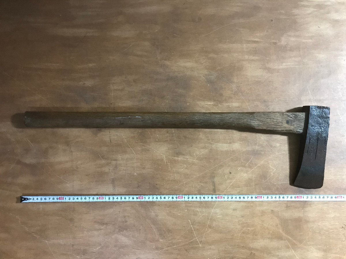 BA470 # включая доставку #yama три топор топорик . Tama ... дрова десятая часть ветка порез обе лезвие режущий инструмент плотничный инструмент инструмент старый инструмент старый .. уличный лезвие ширина :7.5cm 2466g /.MA.