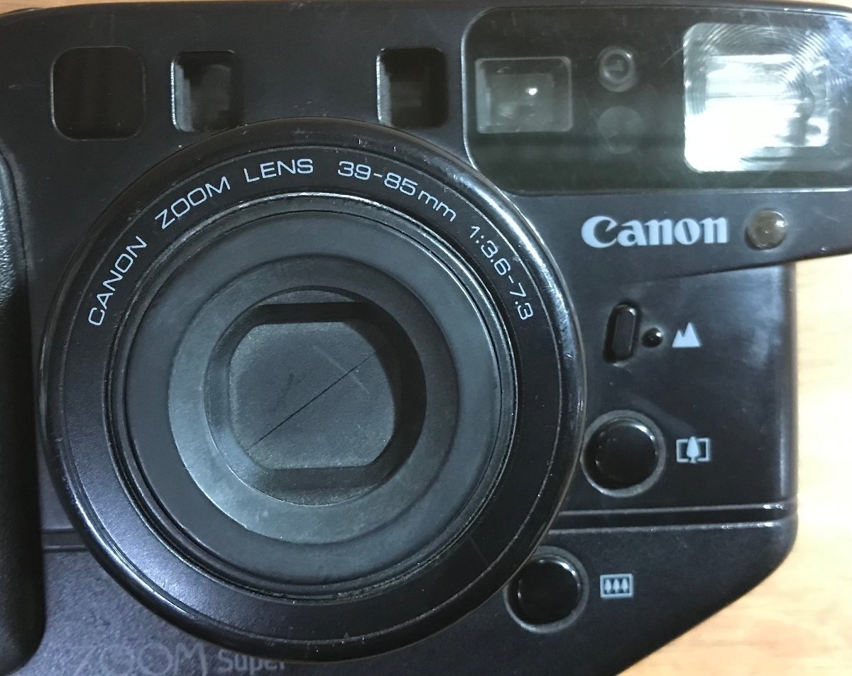 SS-1823■送料込■Canon Autoboy ZOOM Super フィルムカメラ 604g●通電のみ確認●ジャンク扱い/くATら_画像2