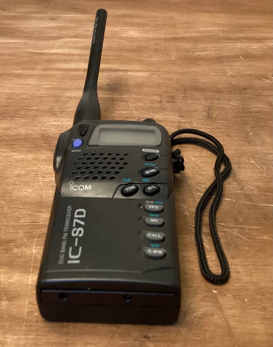 TT-1071 # including carriage # ICOM Icom transceiver handy amateur radio transceiver communication equipment IC-S7D 300g * junk treatment /.GO.