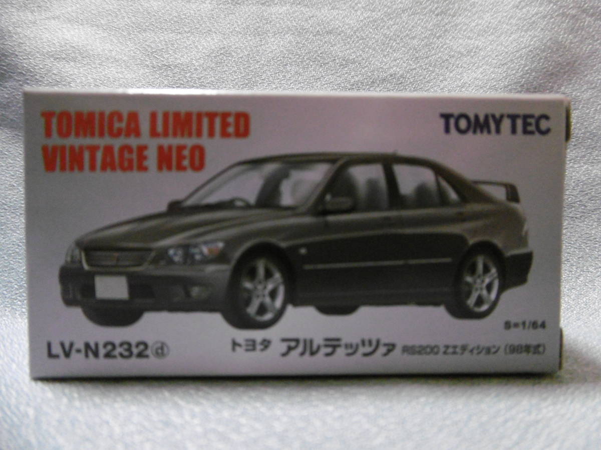 未封新開品 TOMICA LIMITED VINTAGE NEO TOMY TEC LV-N232d トヨタ アルテッツァ RS200 Zエディション（98年式）_画像1