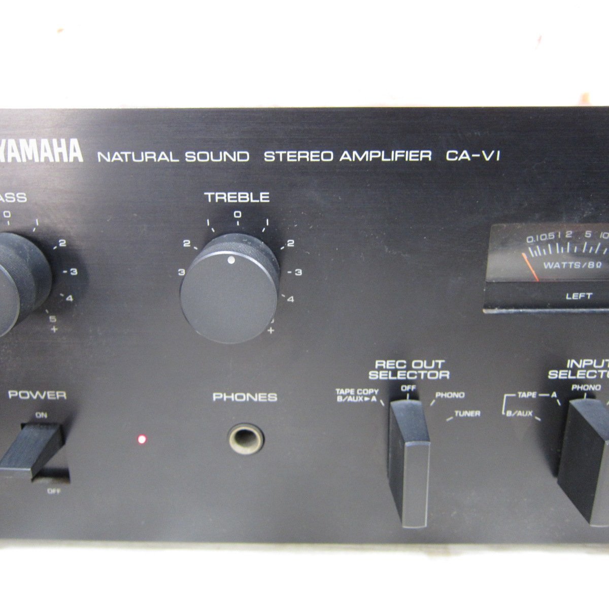 FJ647/YAMAHA ヤマハ CA-V1 プリメインアンプ アンプ オーディオ機器 音響機器 通電のみ確認済_画像4