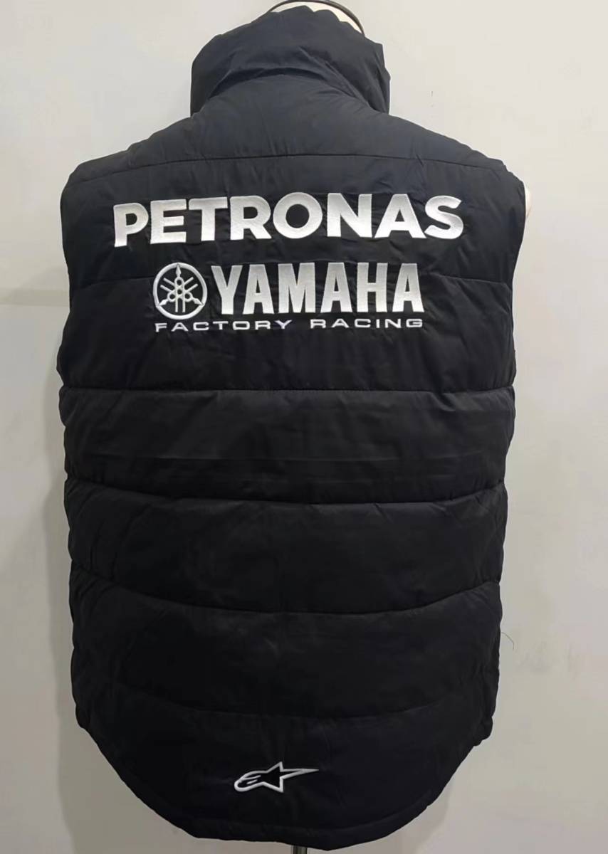 ヤマハ ペトロナス PETRONAS YAMAHA SRT MotoGP 中綿ベスト (men's gilet) 防寒 立て襟 [Offical Product]/XXL_画像2