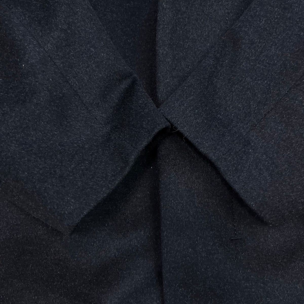 カルバンクライン【滑らかな手触り・カシミヤ】Calvin klein コート　ステンカラーコート　カシミア　ウール　ブラック　黒　M_画像4