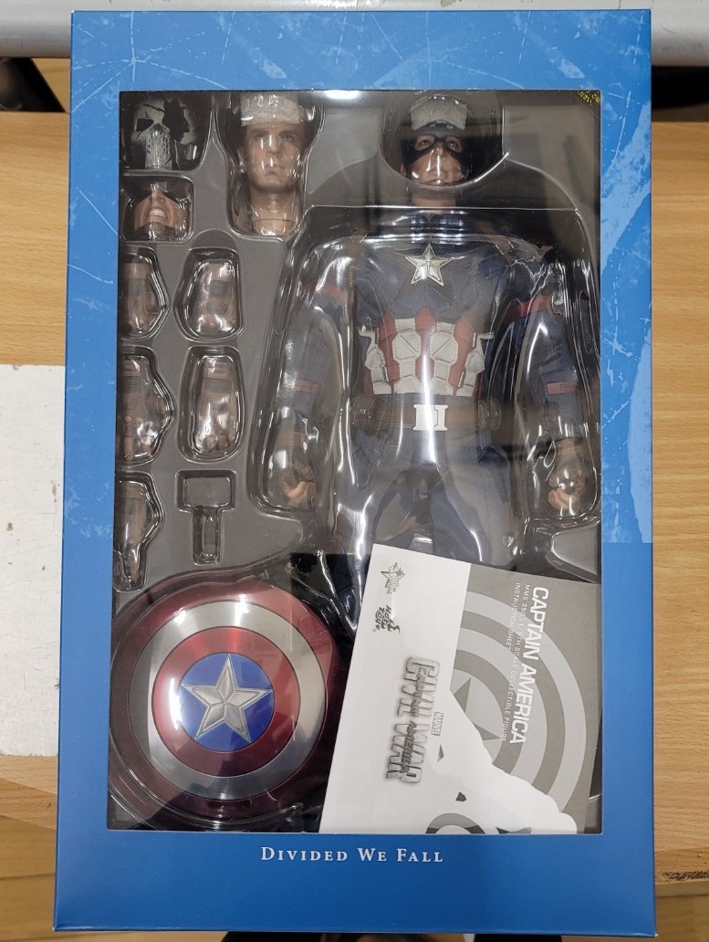 [ б/у товар ] Captain * America 1/6 шкала фигурка Movie * master-piece si Bill * War 