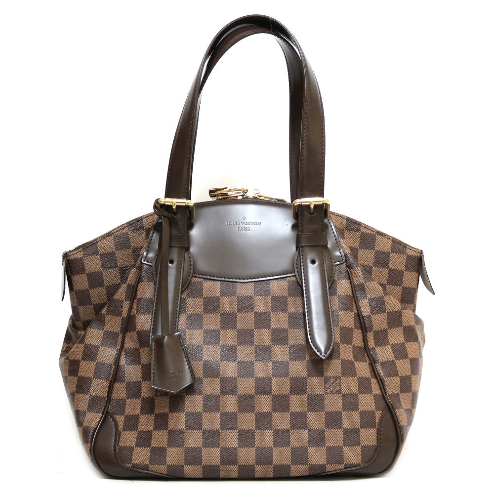 LOUIS VUITTON ルイヴィトン ショルダーバッグ ダミエ ヴェローナ MM ダミエアズールキャンバス N41117 ブラウン 中古