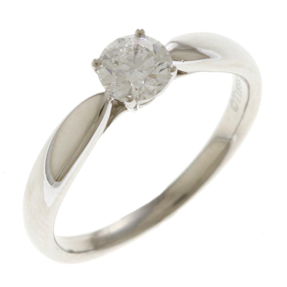 全商品オープニング価格! 指輪 リング 10号 美品 中古 レディース 0.42ct ダイヤモンド Pt950プラチナ プラチナ台