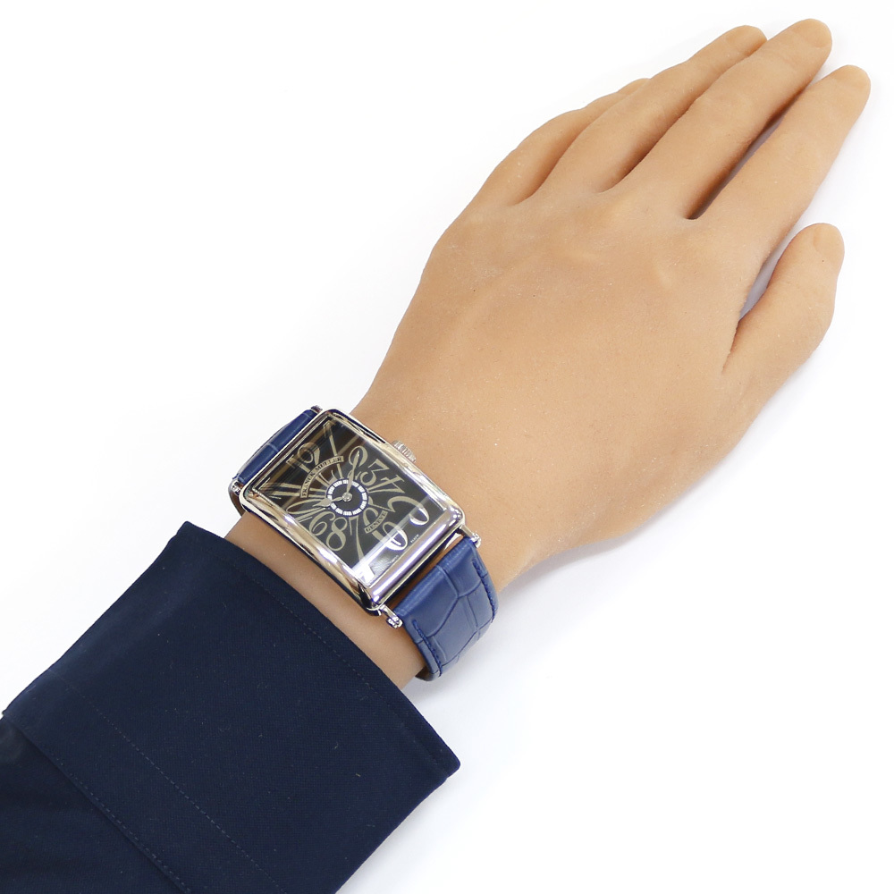 フランクミュラー ロングアイランド 腕時計 時計 18金 K18ホワイトゴールド 自動巻き メンズ 1年保証 FRANCK MULLER 中古_画像2