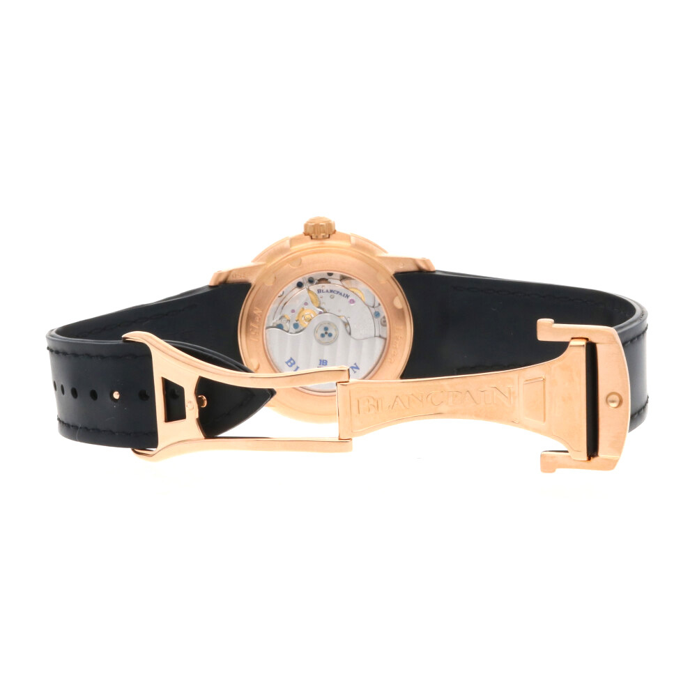 ブランパン アクアラング 腕時計 時計 18金 K18ピンクゴールド 自動巻き メンズ 1年保証 Blancpain 中古の画像9