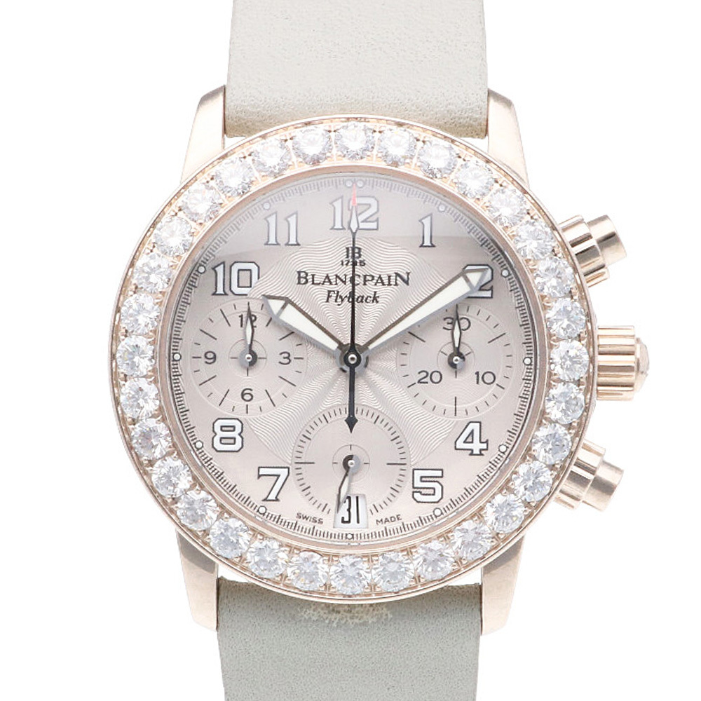 ブランパン フライバック 腕時計 時計 18金 K18ホワイトゴールド 自動巻き ユニセックス 1年保証 Blancpain 中古_画像1