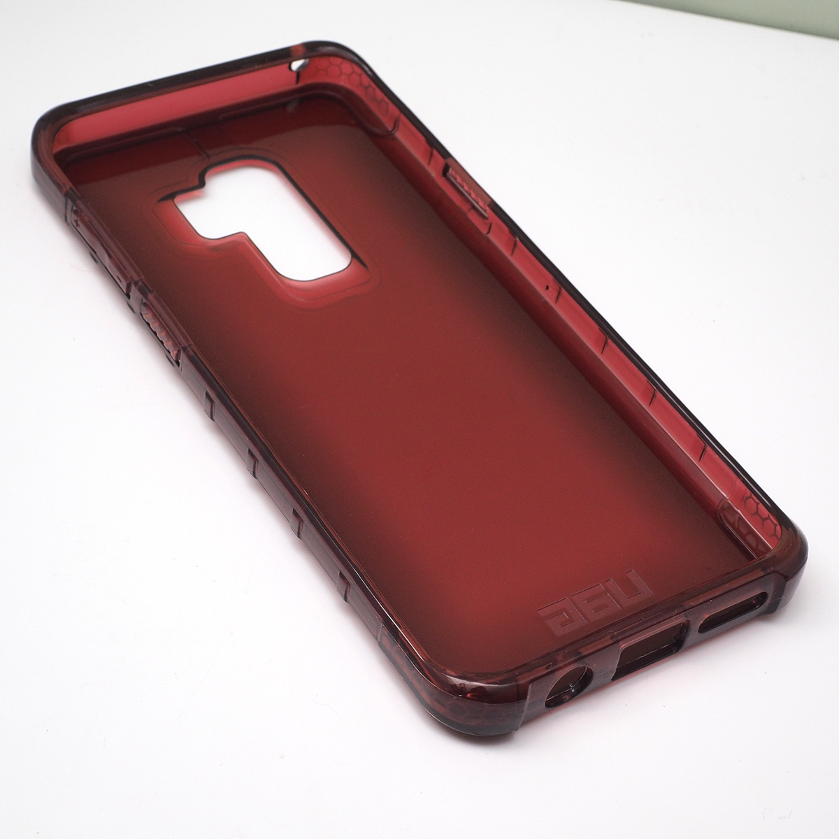 ギャラクシー Galaxy S9+ (Plus) SCV39, SC-03K 用 URBAN ARMOR GEAR (UAG) MIL規格 耐衝撃ケース PLYO クリムゾン 訳あり ほぼ未使用品