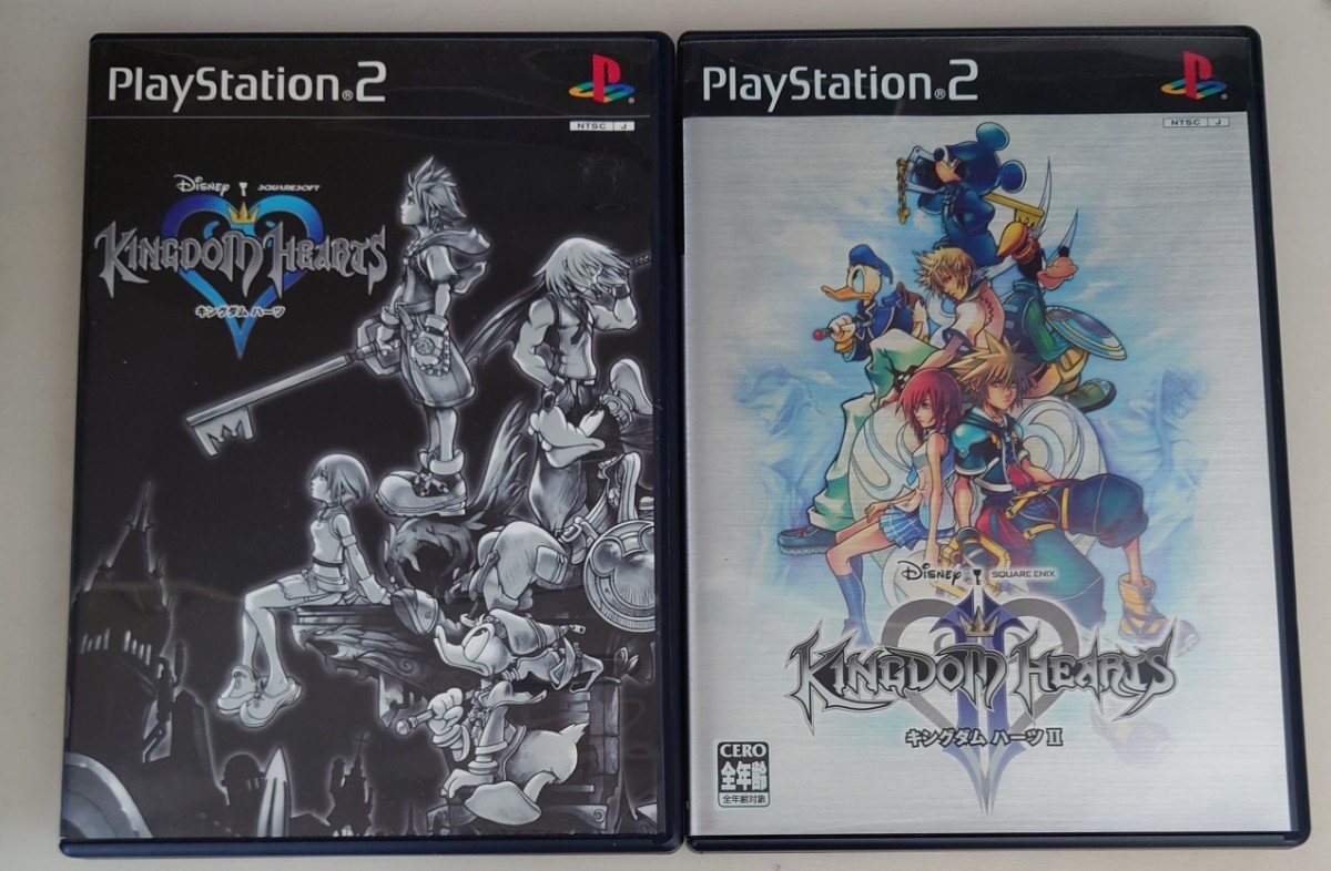 KINGDOM HEARTS　２本セット　キングダムハーツ　キングダムハーツⅡ　PS2　プレイステーション2　SQUARE ENIX_画像1