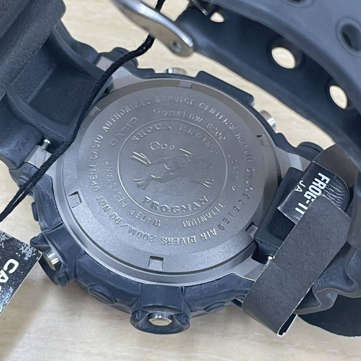 ジャンク カシオ CASIO G-SHOCK FROGMAN フロッグマン DW-8200-1A メンズ腕時計 ブラック クォーツ デジタル時計_画像7