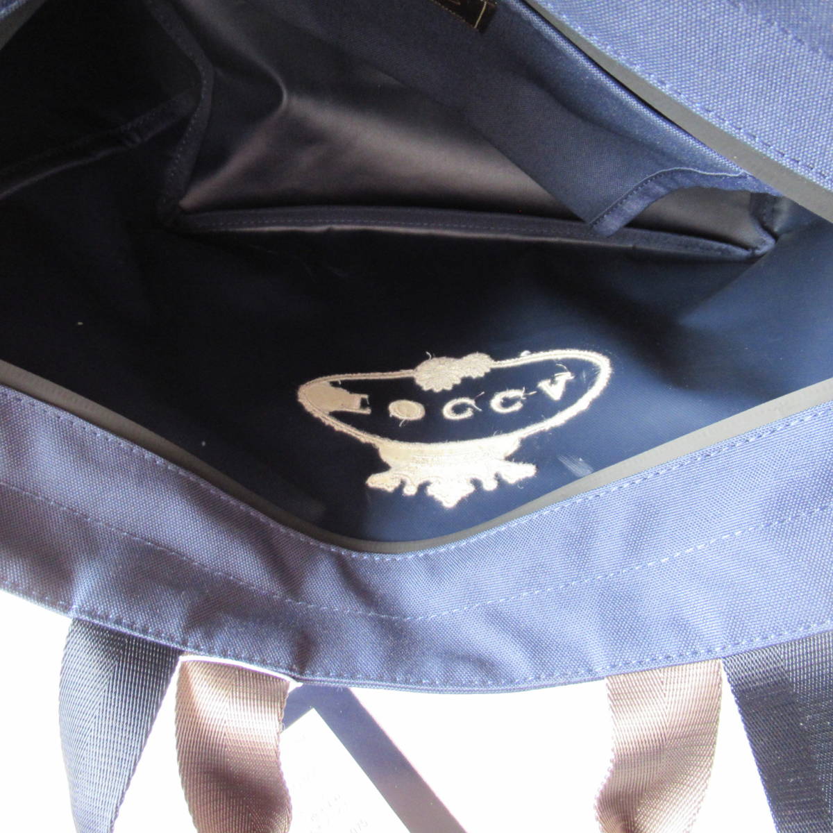 ■■202310即決■ TOCCA トッカ未使用ネイビー 撥水素材＆防水ファスナー / RAIN TOTEBAG トートバッグ_画像7