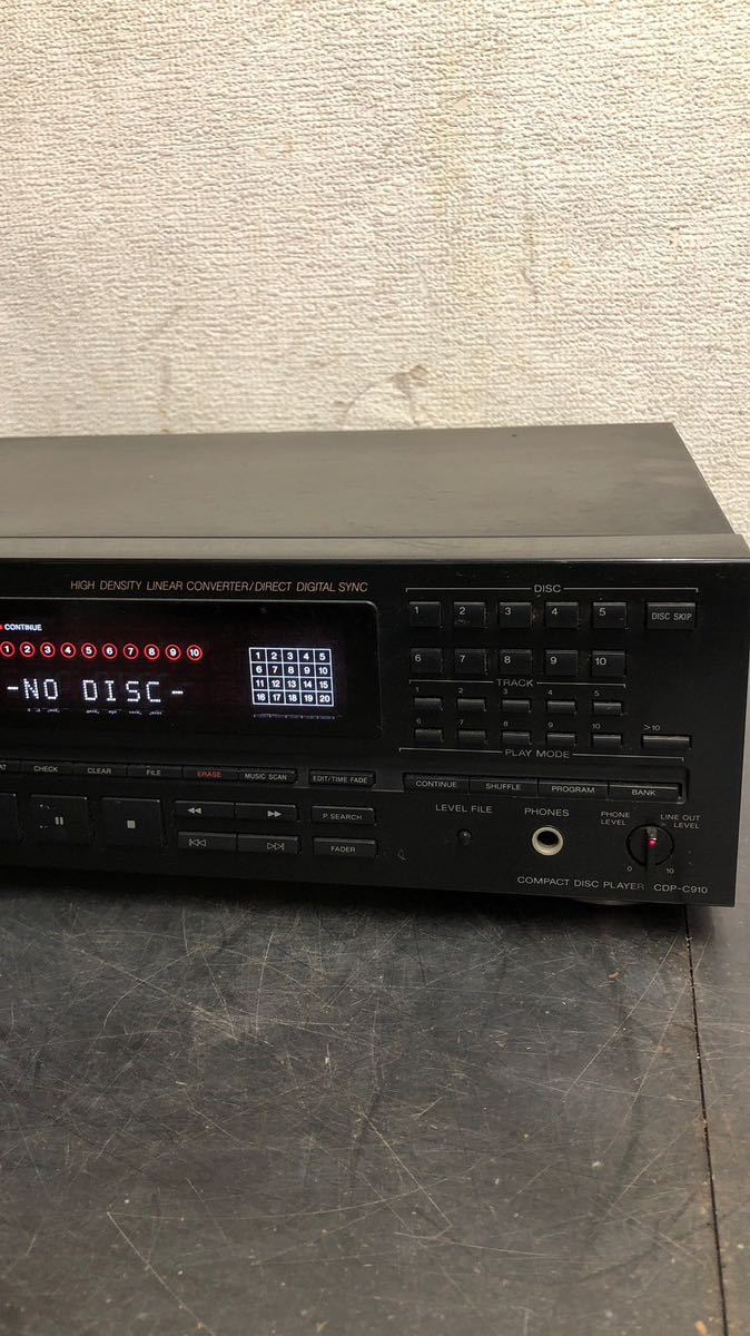 SONY ソニー CDP-C910 CDプレイヤー リモコン 付属_画像6