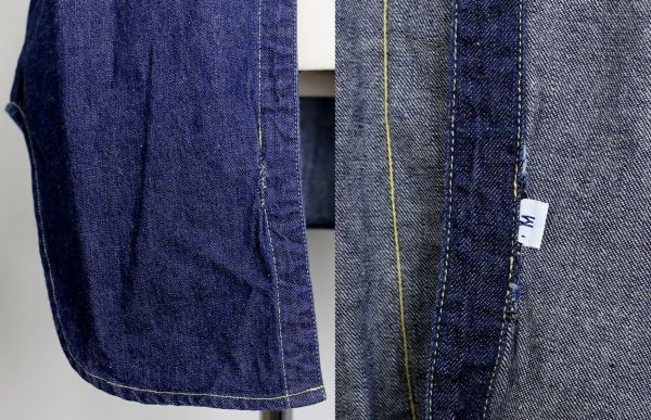 復刻 LEVI'S リーバイス ショートホーン デニム ウエスタンシャツ M アメリカ製 b7308_画像7