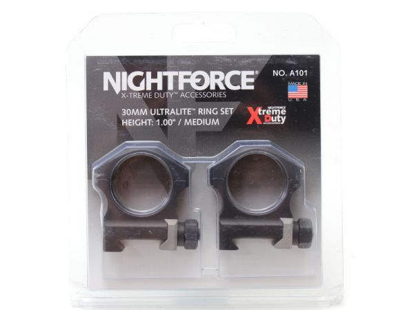NightForce X-Treme Duty Ultralite Rings 30mm■H1.00MEDIUM マウントリング■ナイトフォース_画像1