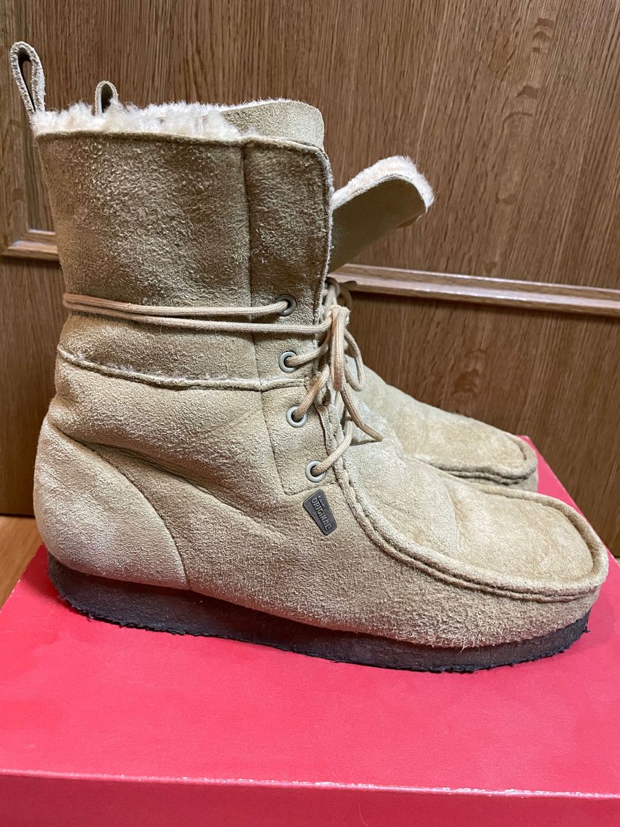 クラークス Clarks スエード ワラビー　ムートンブーツ