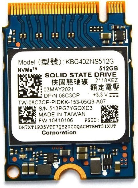 ★送料無料★TOSHIBA KIOXIA KBG40ZNS512G NVMe PCI SSD 512GB NVMe PCIe SSD512GB M.2 2230★中古