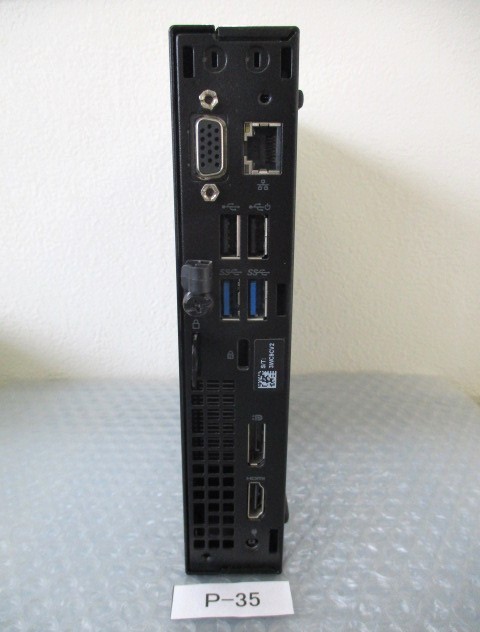 Dell Optiplex3060 Micro Core i3-8100T 第8世代 DDR4 8GB HDD 500GB BIOS確認済み ACあり 【P-35】 _画像2