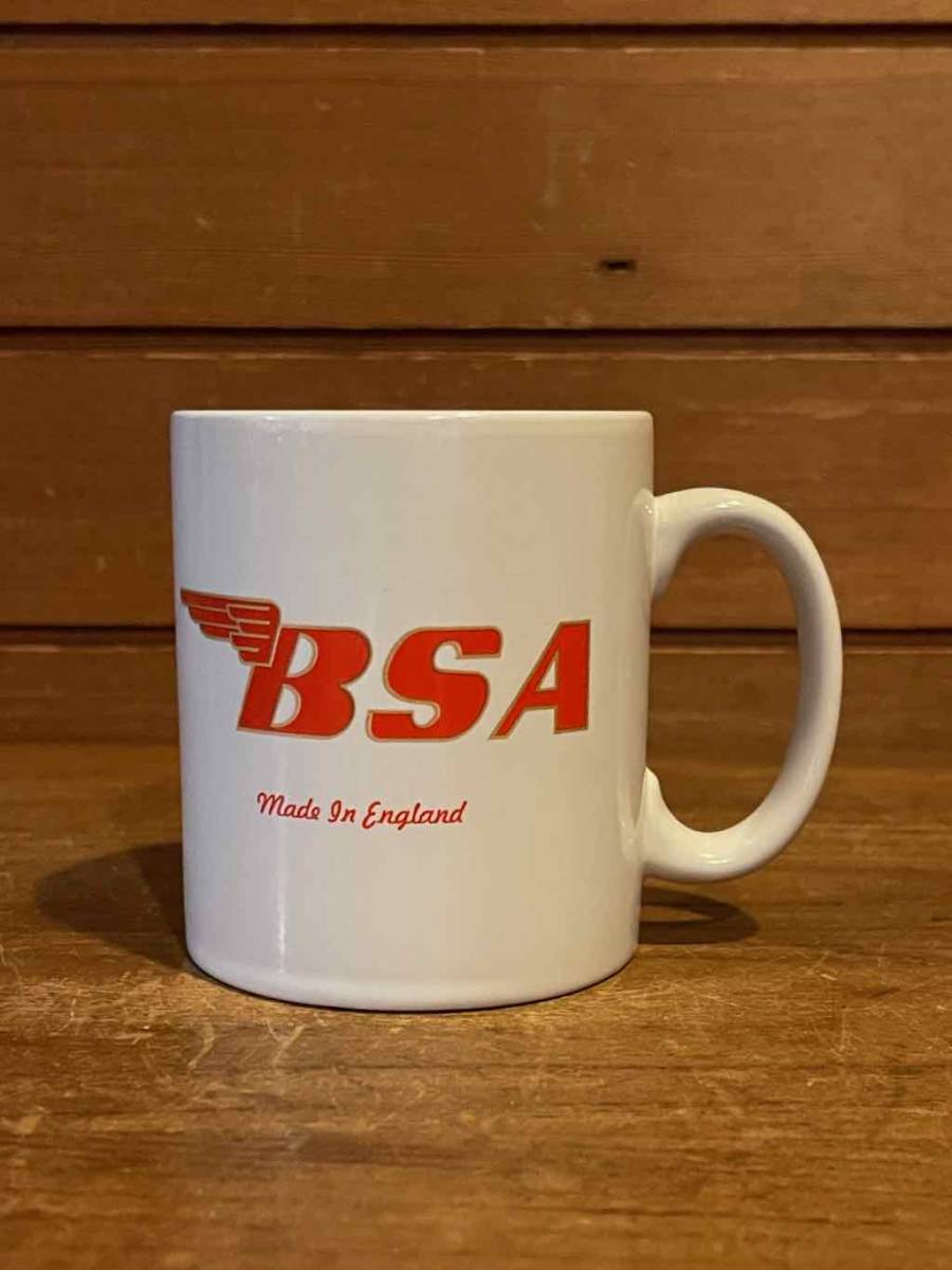 ３個セット 美品 トライアンフ TRIUMPH BSA マグカップ 陶器 コーヒー カフェ ビンテージ 旧車 セラミックス VMX アドマグ キャンプに_画像8
