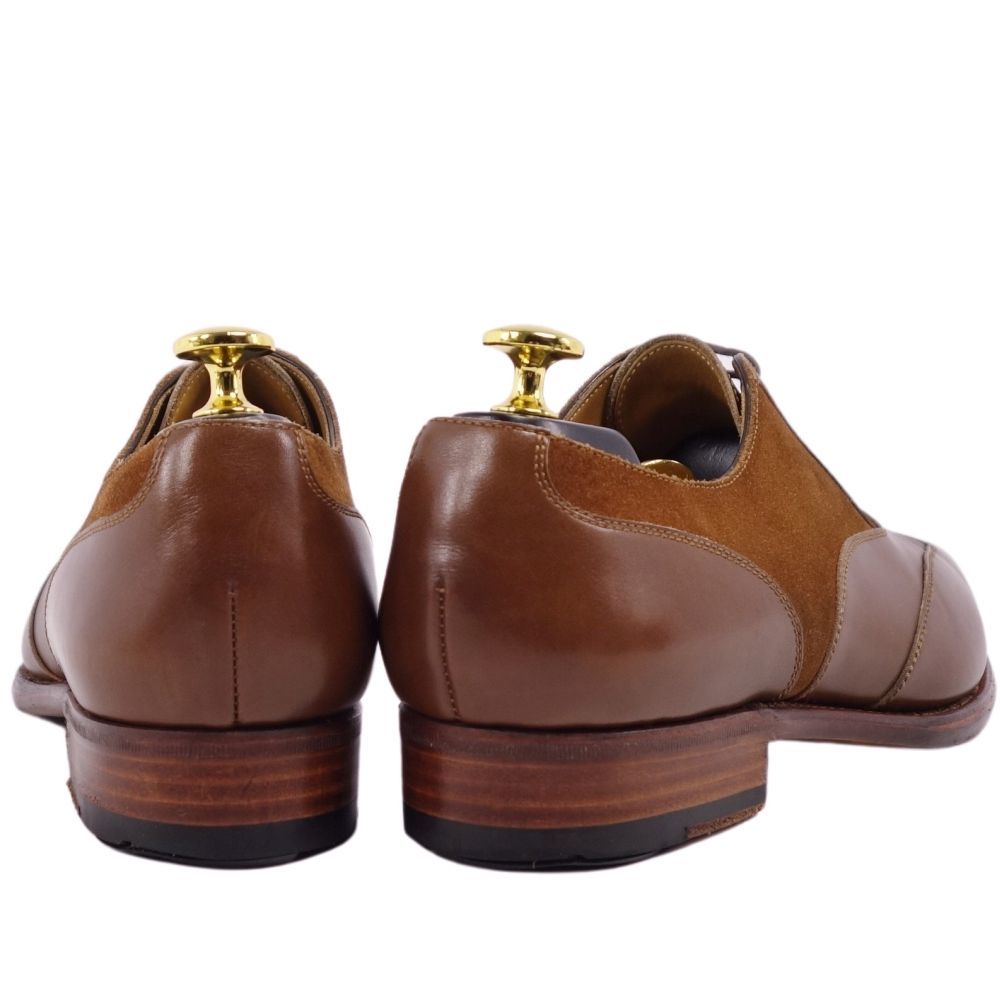 サンヨウヤマチョウ 三陽山長 レザーシューズ オックスフォード カーフレザー 革靴 メンズ 7 1/2(26.5cm相当) ブラウン cg11ed-rm05e26233_画像5
