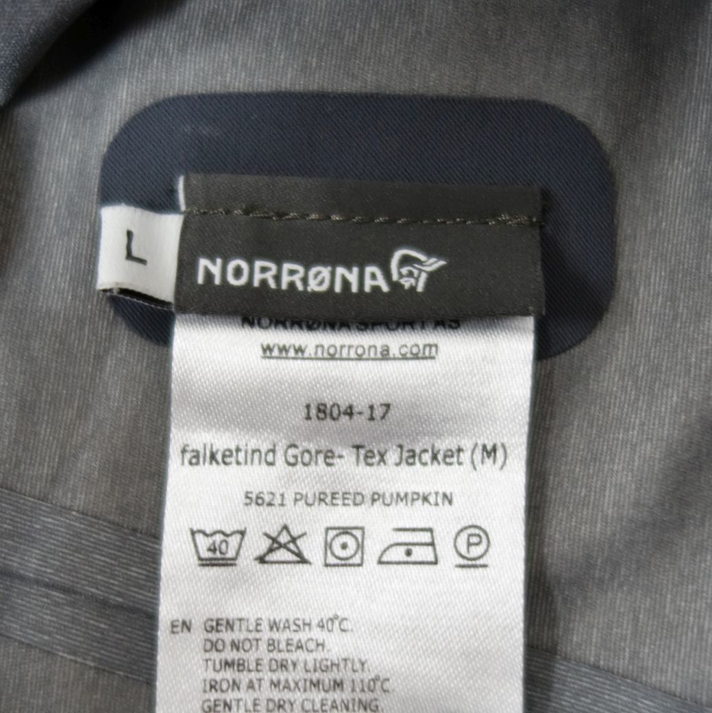 極美品 ノローナ NORRONA falketind Gore Tex Jacket メンズ L フォルケティン ゴアテックス ジャケット シェル ウェア cg11dt-rk26y04381_画像8