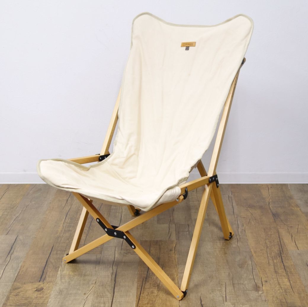 スモア S'more Woodi pack chair ウッディーパックチェア ベージュ ブナ材 木製 キャンバス チェア キャンプ アウトドア cg11od-rk26y04290