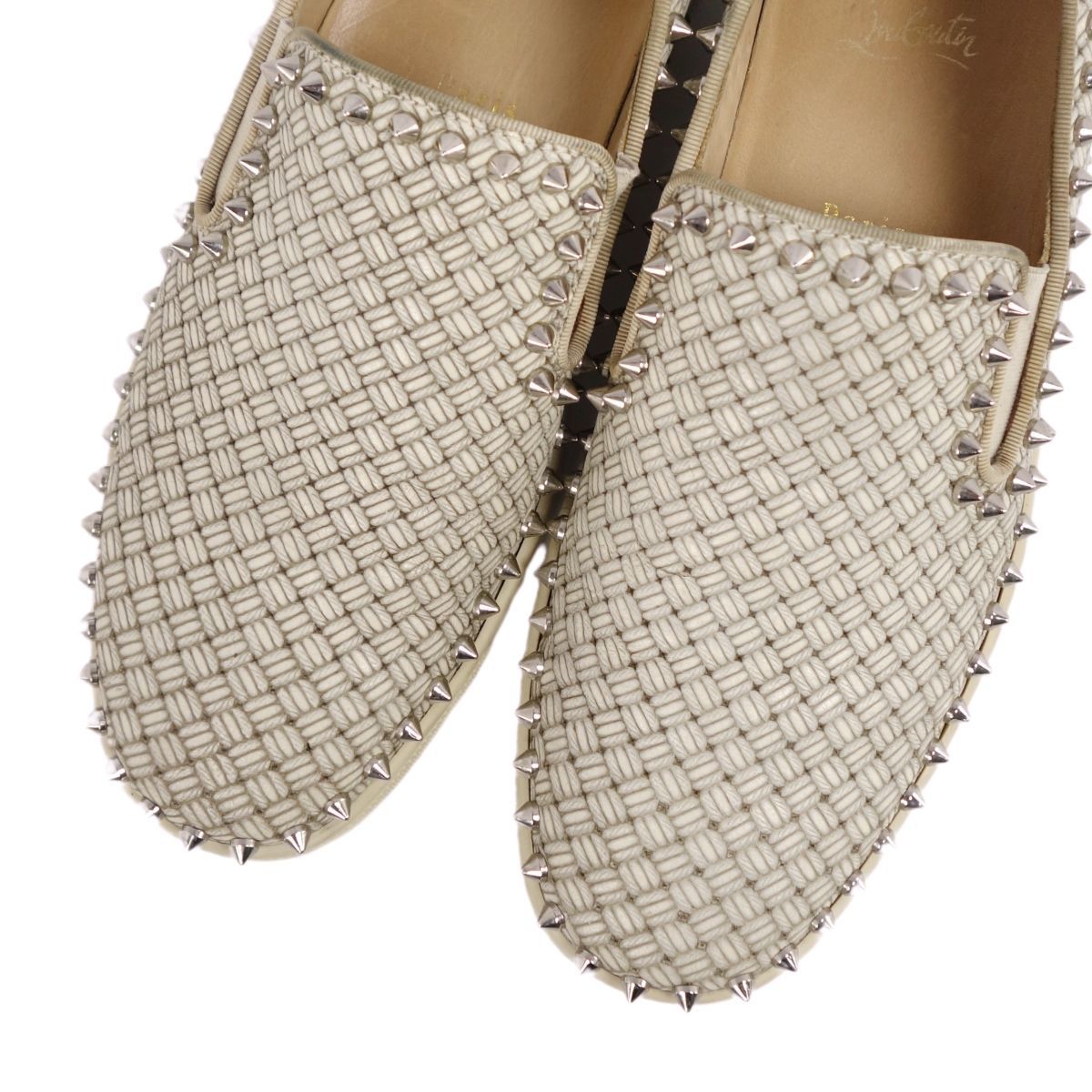 クリスチャンルブタン Christian Louboutin スニーカー スリッポン スタッズ PIK BOAT FLAT シューズ メンズ 42 cg11or-rm10f07328_画像3