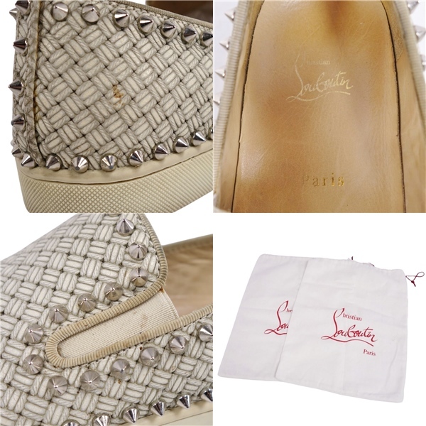 クリスチャンルブタン Christian Louboutin スニーカー スリッポン スタッズ PIK BOAT FLAT シューズ メンズ 42 cg11or-rm10f07328_画像9