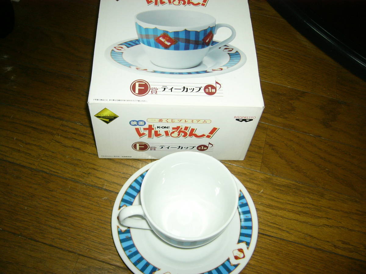 K -On Movie K On! Ichiban Kuji Premium Fee Tea Cup с чашкой коробки и блюдкой Presto 2012. Нестандартная почта 700 иен