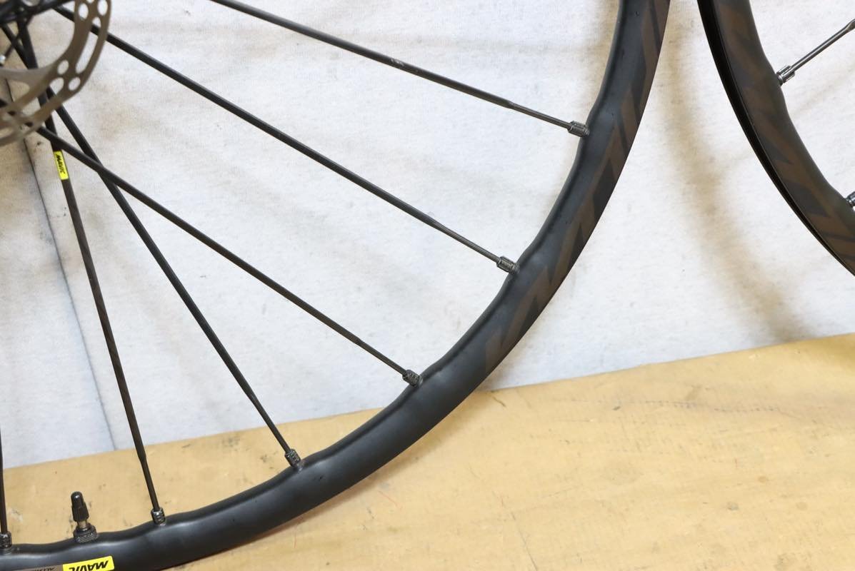 ○MAVIC マビック KSYRIUM PRO DISC ALLROAD シマノフリー 11s対応 チューブレス ホイールセット 美品_画像8