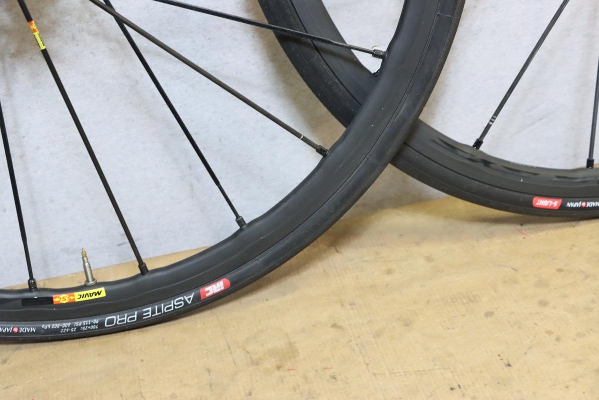 ○MAVIC マビック R-SYS SLR Exalith シマノフリー 11s対応 クリンチャー カーボンスポーク ホイールセット_画像8