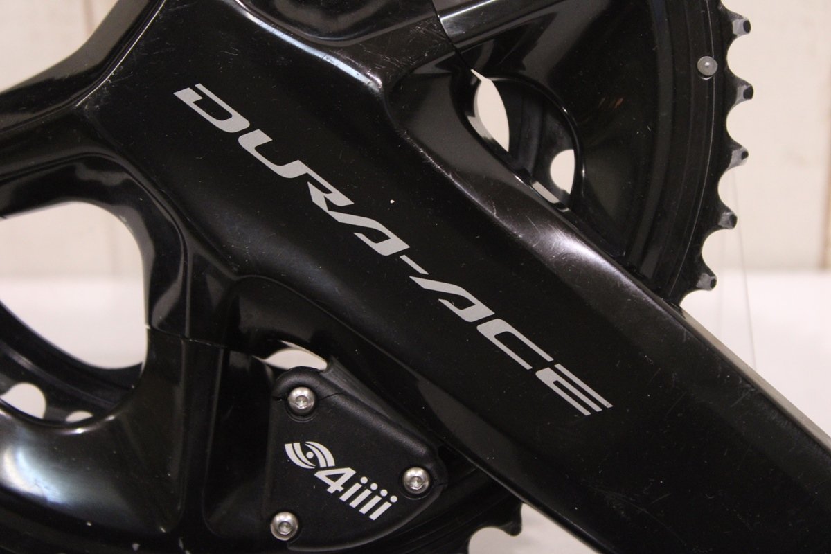 ★4iiii SHIMANO シマノFC-R9200 DURA-ACE 2x12s 両足計測パワーメーター 172.5mm 52/36 T クランクセット_画像3