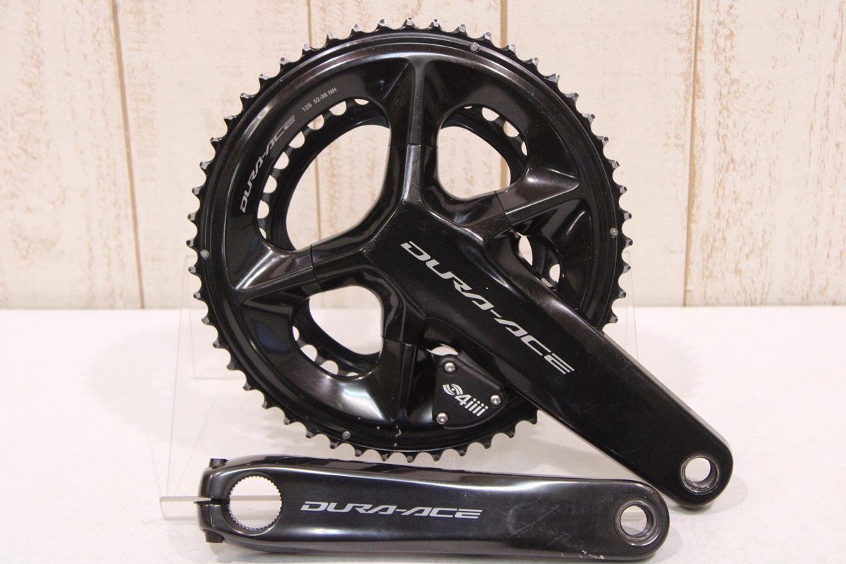 ★4iiii SHIMANO シマノFC-R9200 DURA-ACE 2x12s 両足計測パワーメーター 172.5mm 52/36 T クランクセット_画像1