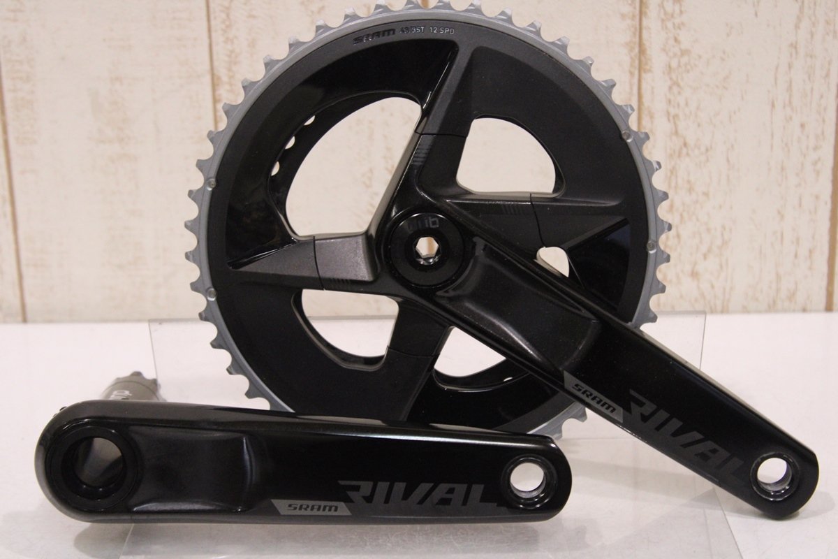 ★SRAM スラム RIVAL AXS 2x12s 48x35T 165mm クランクセット 美品_画像1