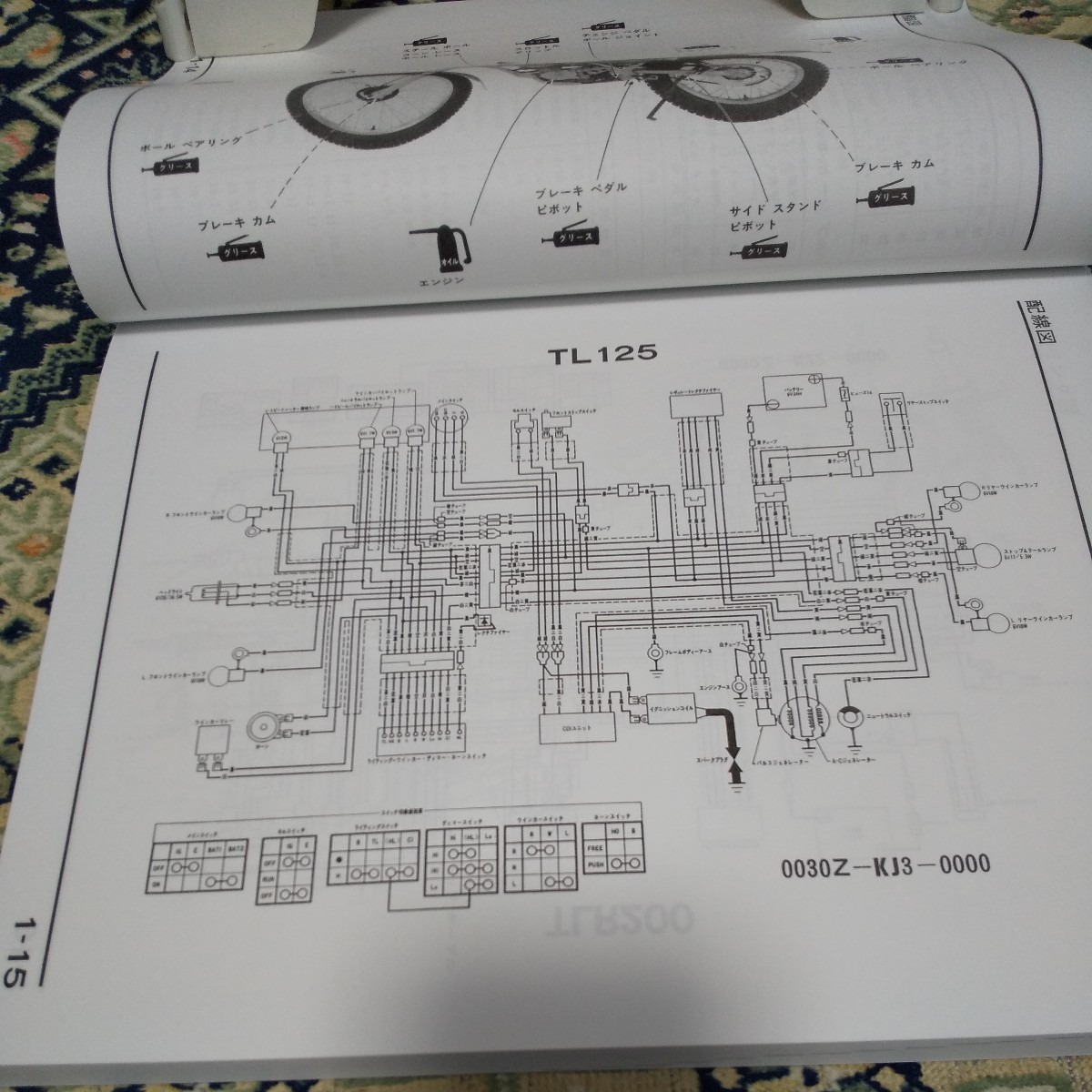 ＴＬ１２５／ＴＬＲ２００用サービスマニュアル新品_画像4