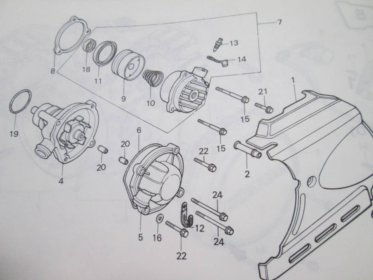 HONDA ホンダ VT250FC F2D VF750F マグナ セイバー等 純正クラッチレリーズ(スレーブ)オーバーホールキット ピストンカップ＆オイルシール _画像6