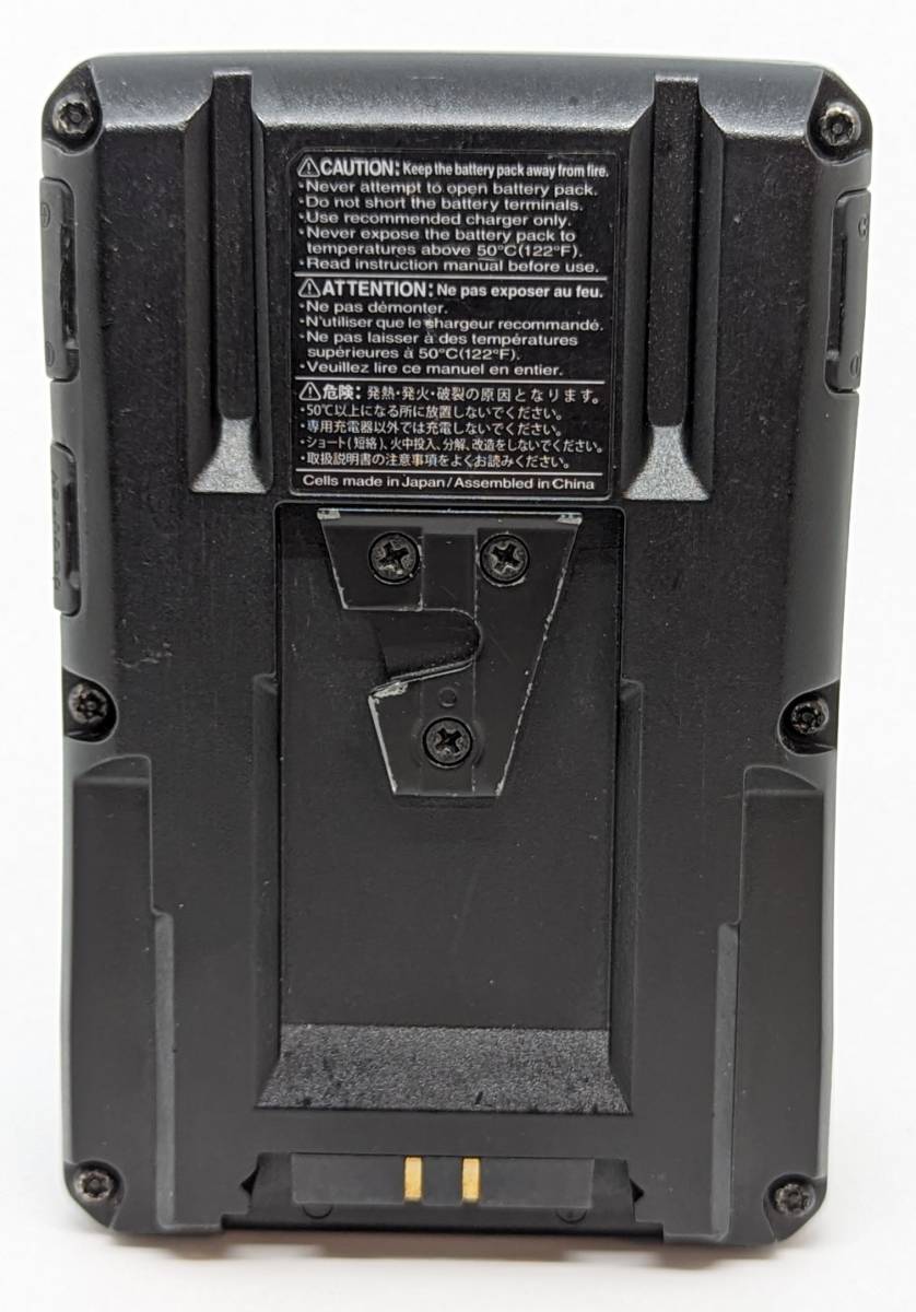 DUO-C190 レベル4(5段階評価中:IDX製TK-E1HGによる)IDX製Vマウント(V-lock)リチウムイオンバッテリー中古良品#515_画像3