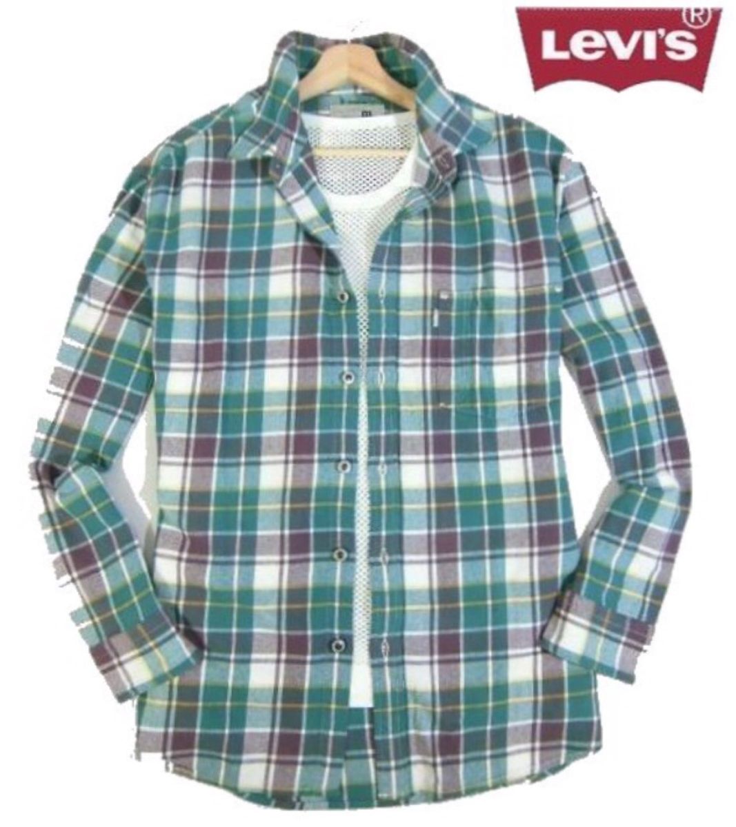【Levi's／リーバイス】チェック柄ネルシャツ・メンズL相当・オーバーサイズ（未使用・未着用品）