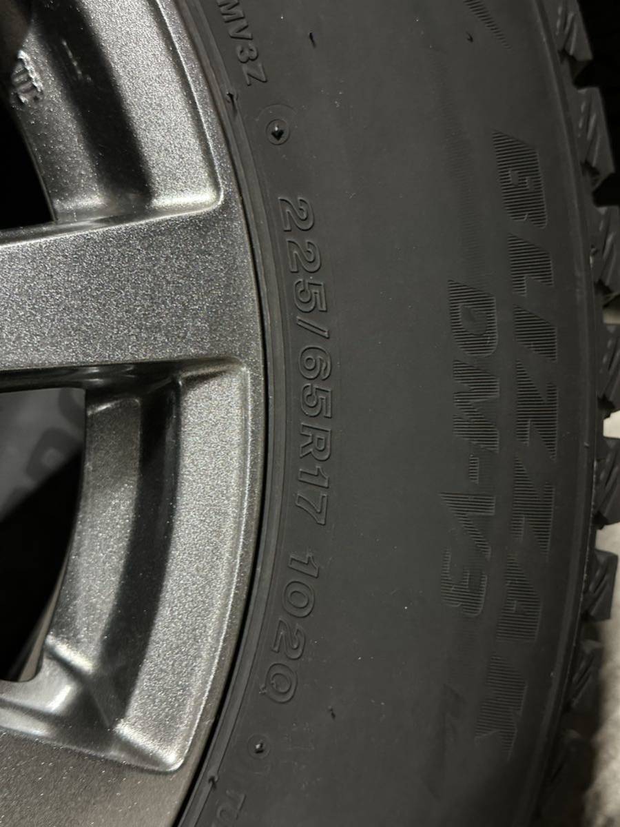 225/65R17 ブリヂストン DMV3 スタッドレスホイールセット 17×7J 5×114.3 エクストレイル フォレスター CX5 スタッドレスタイヤ 2021年製_画像4